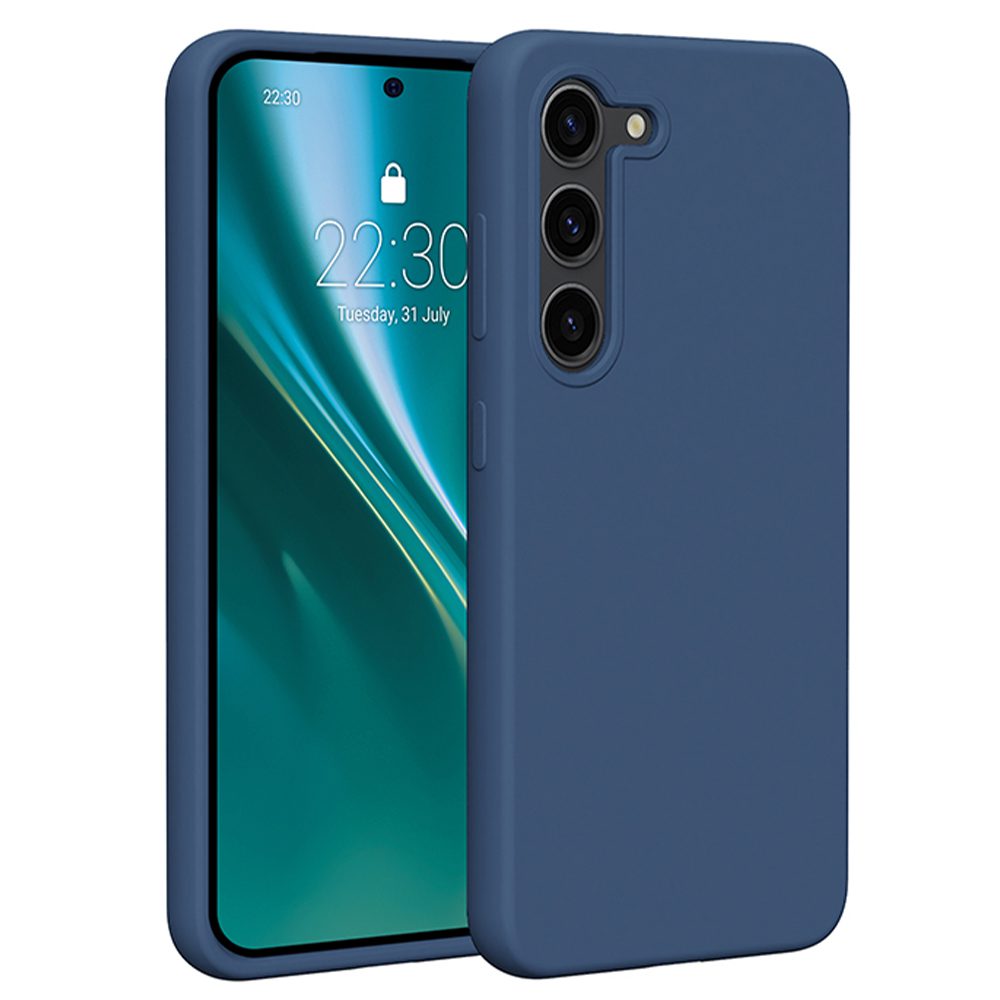 401293_oryg Etteri Silicone case for Samsung Galaxy S23 dark blue