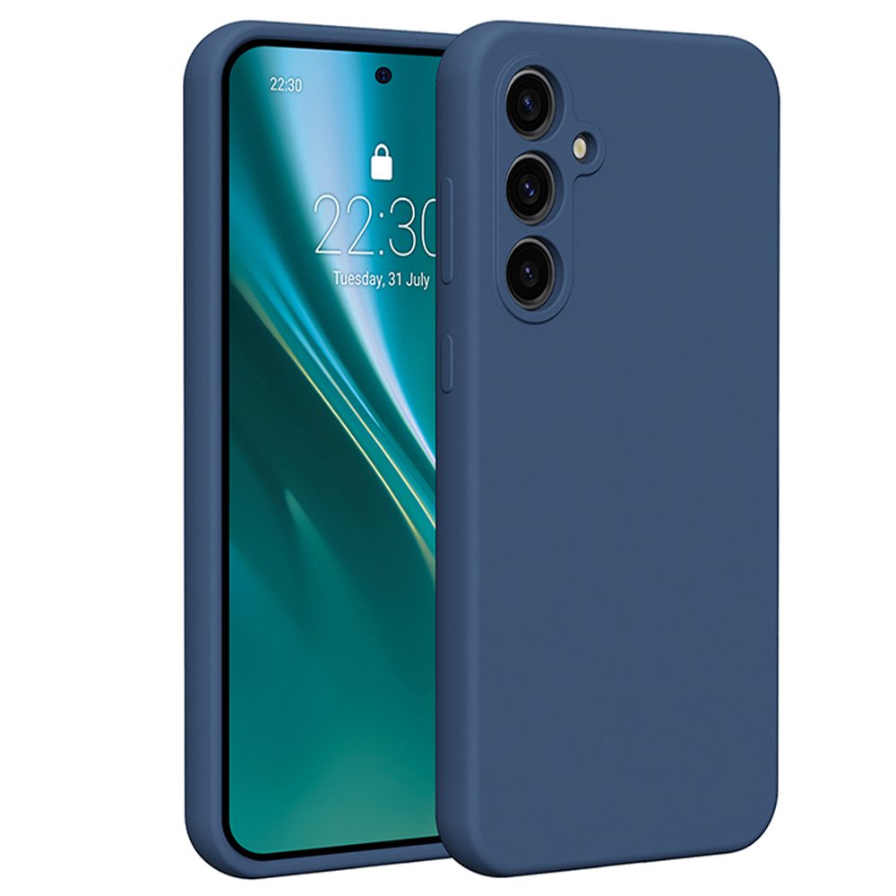 401305_oryg Etteri Silicone case for Samsung Galaxy S23 FE dark blue