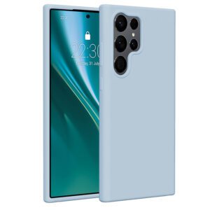 401312_oryg Etteri Silicone case for Samsung Galaxy S23 Ultra light blue