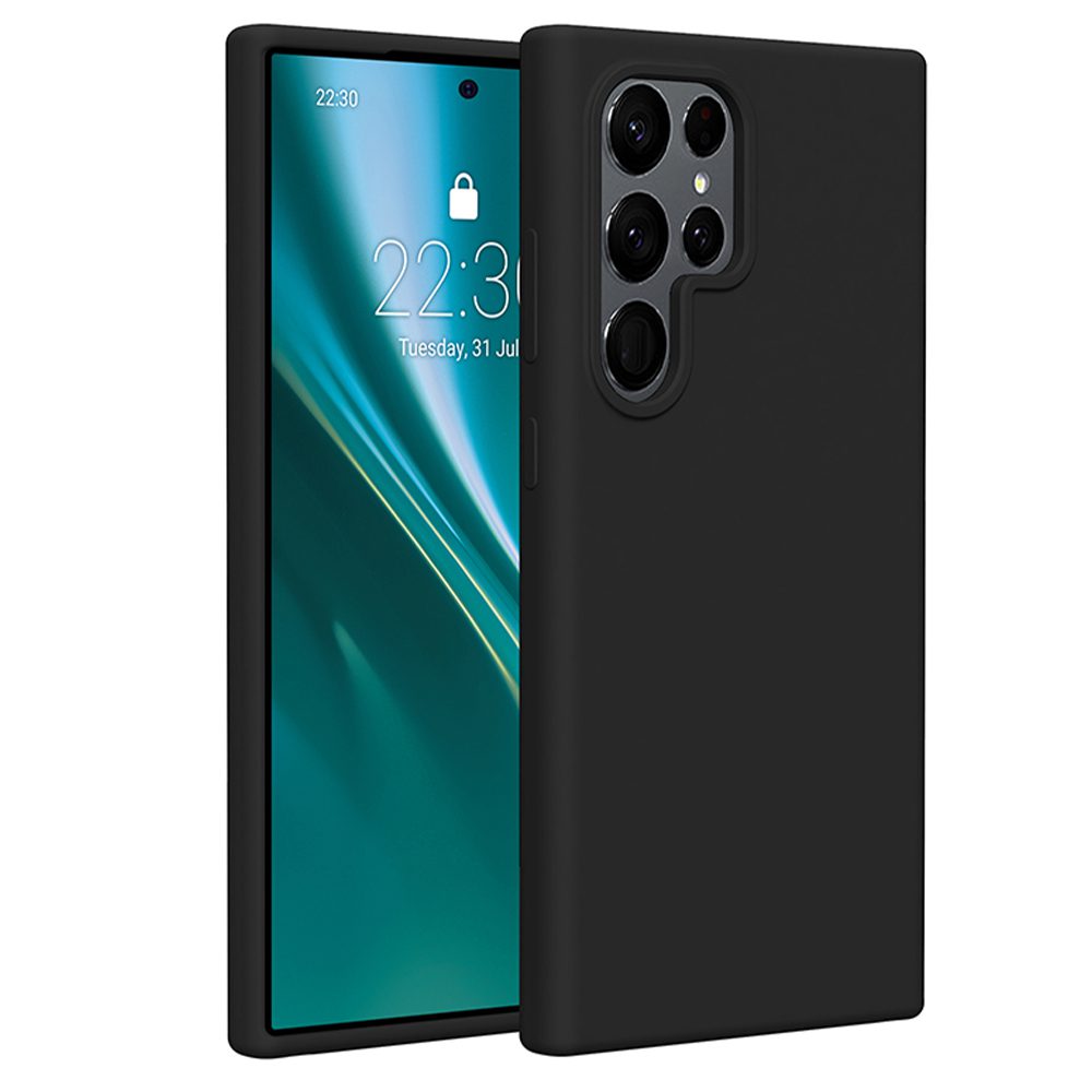 Etteri Silicone case for Samsung Galaxy S25 Ultra black