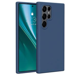 401329_oryg Etteri Silicone case for Samsung Galaxy S24 Ultra dark blue