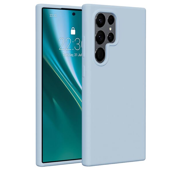 401330_oryg Etteri Silicone case for Samsung Galaxy S24 Ultra light blue