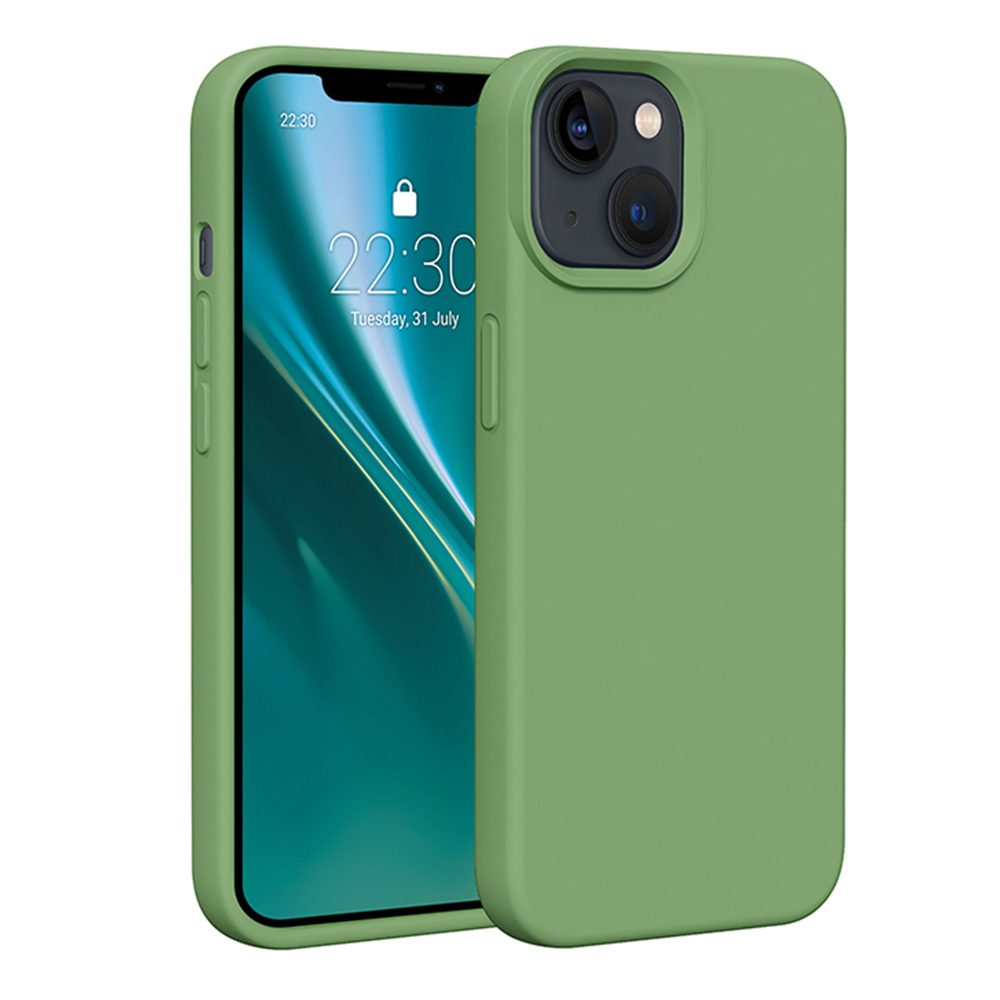 401431_oryg Etteri Silicone case for iPhone 14 6,1" light green