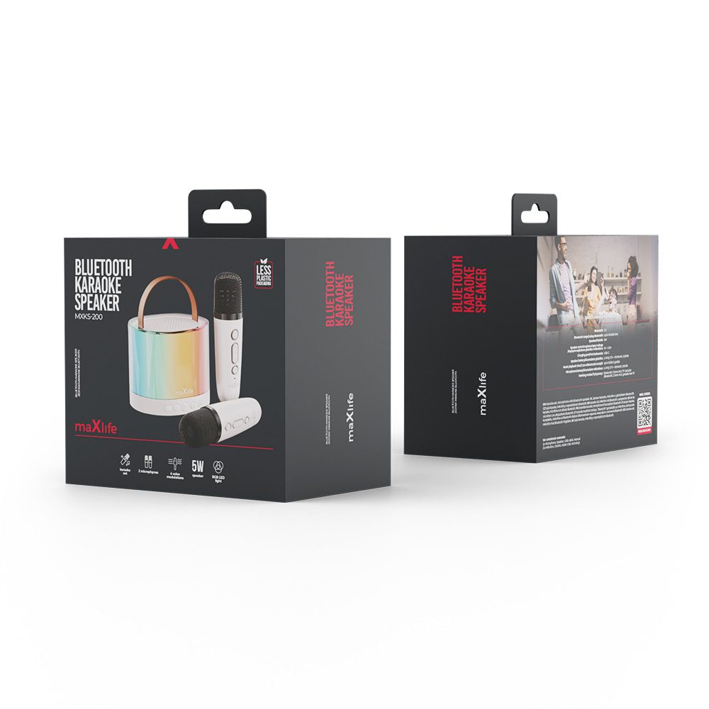 Maxlife Bluetooth karaoke speaker MXKS-200 white