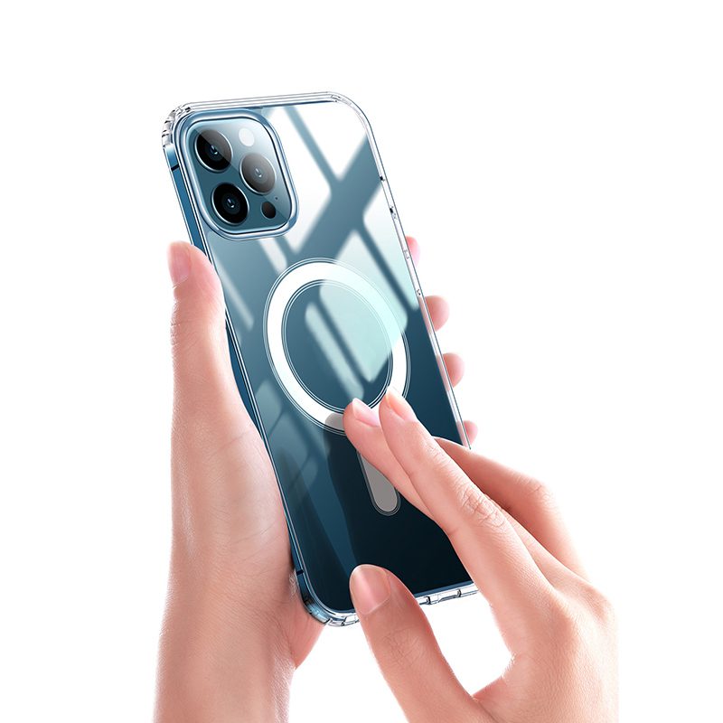 401672_oryg Anti Shock 1,5 mm Mag case for iPhone 13 Pro Max 6,7" transparent big hole