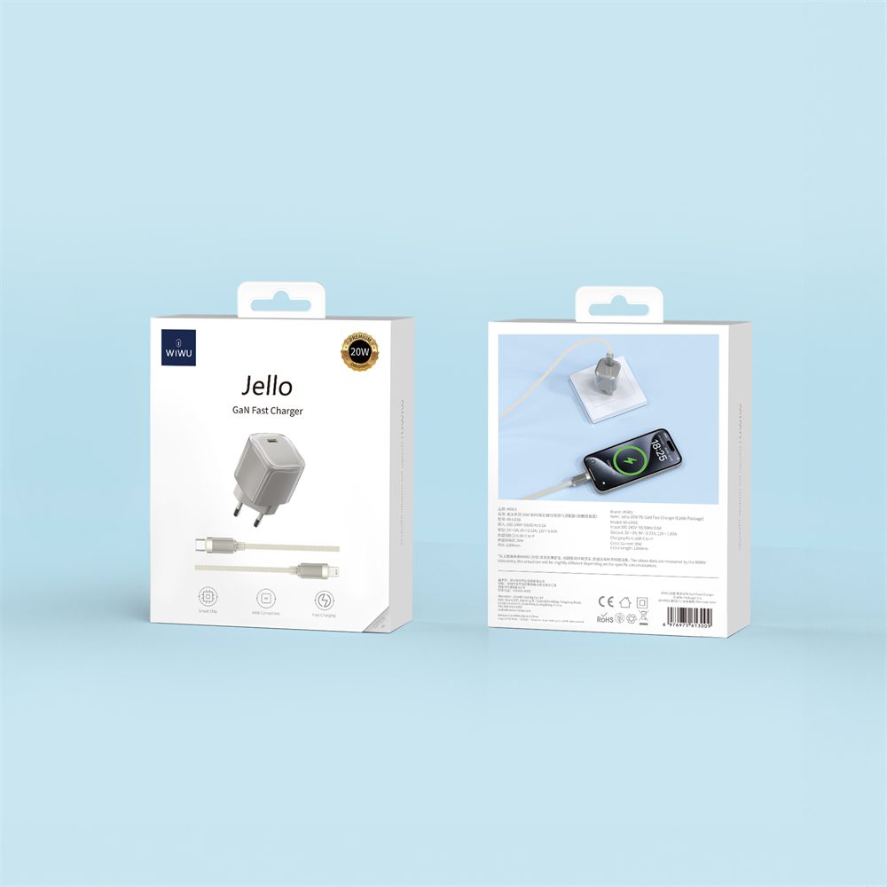 402319_oryg WIWU Jello 20W GaN Charger Sets Wi-U016 C-L, EU Plug
