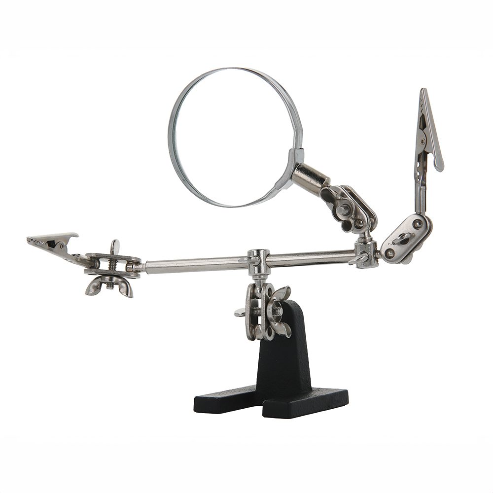402473_oryg Soldering holder with magnifying glass