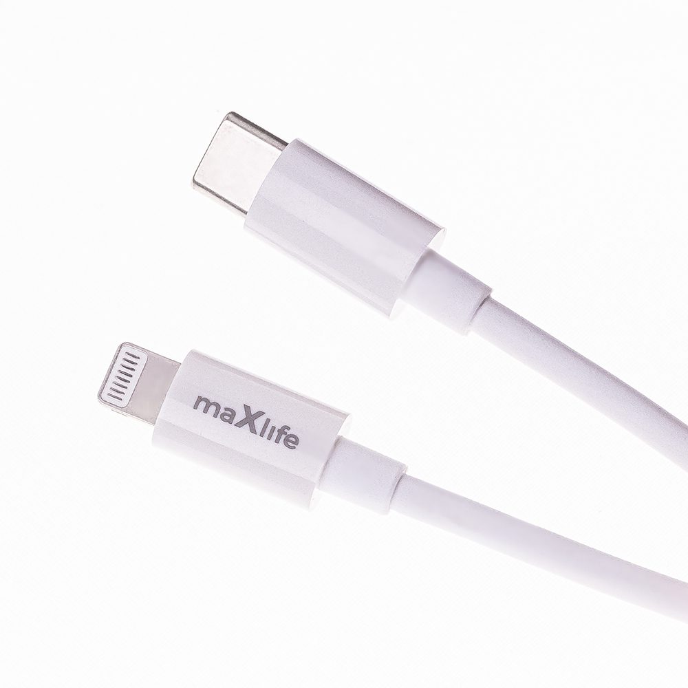 402606_oryg Maxlife MXTC-06-20AC PD QC charger 1x USB-C 1x USB 20W white + USB-C - Lightning cable 20W