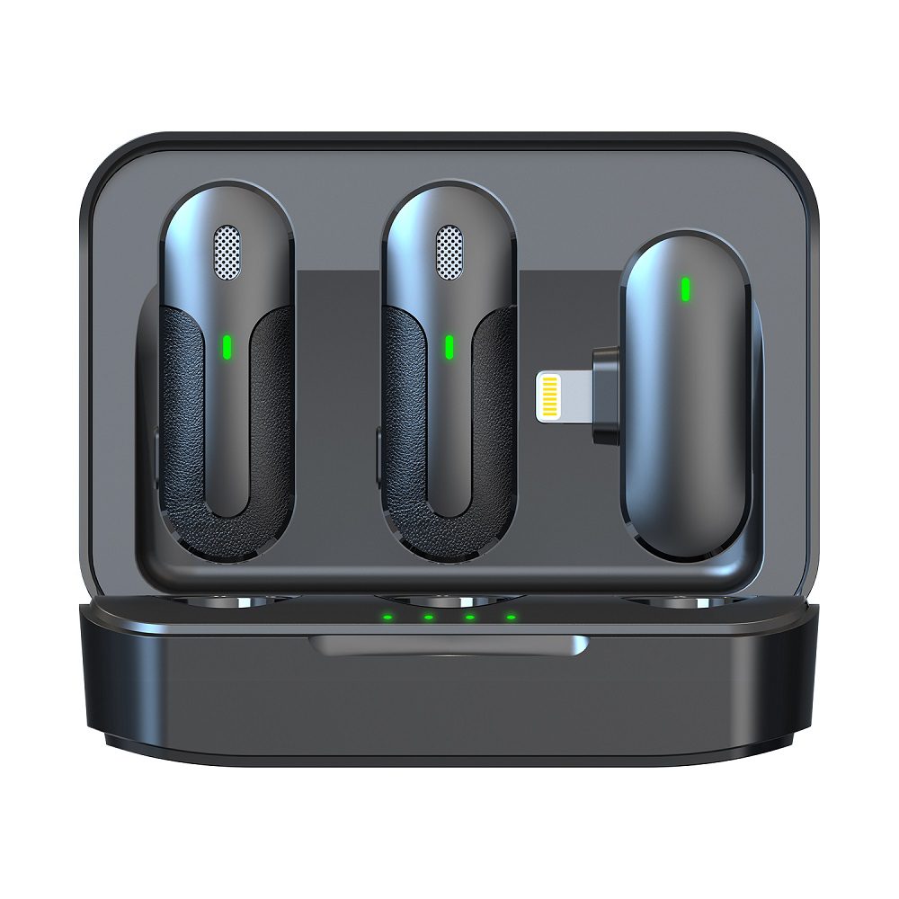 402791_oryg Devia microphone for smartfon Kintone Lightning wireless 2in1 black