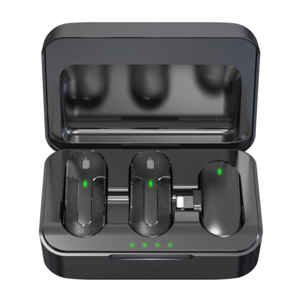 Devia microphone for smartfon Kintone Lightning wireless 2in1 black