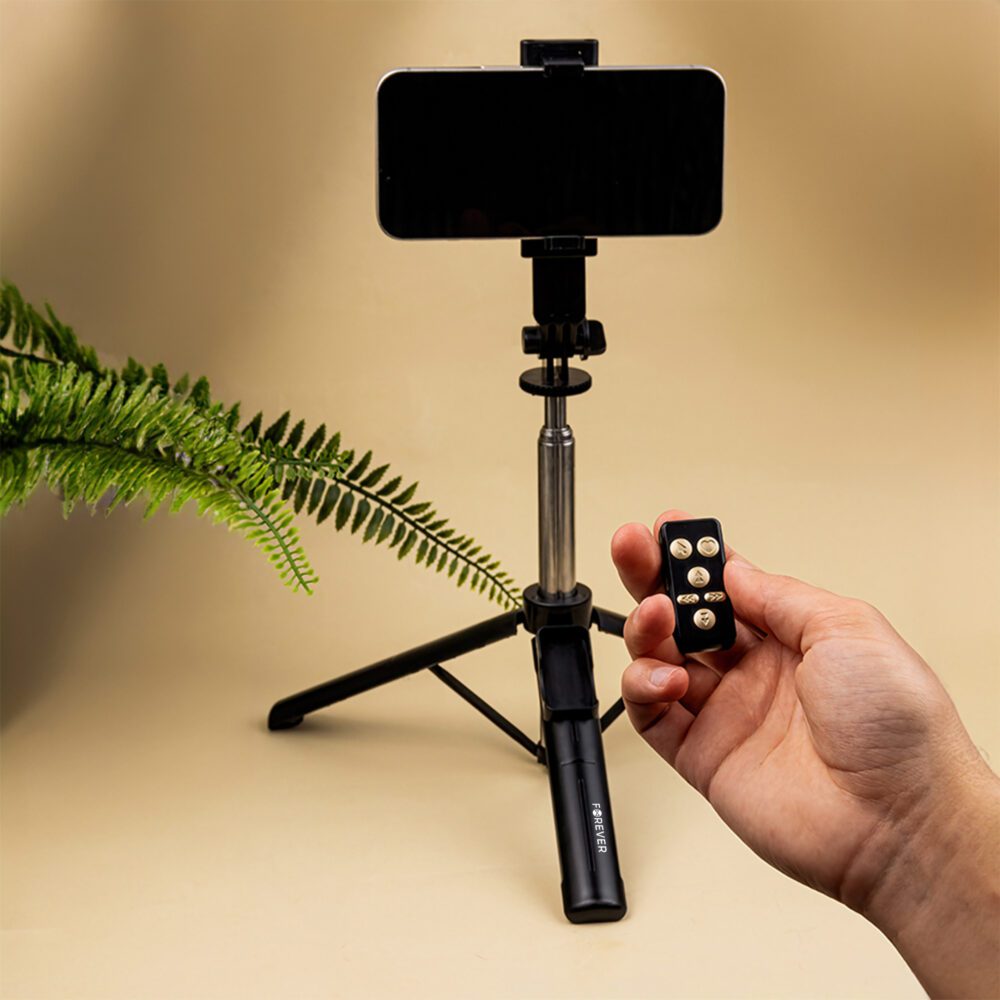 404300_oryg Forever Bluetooth selfie stick tripod SST-100 black