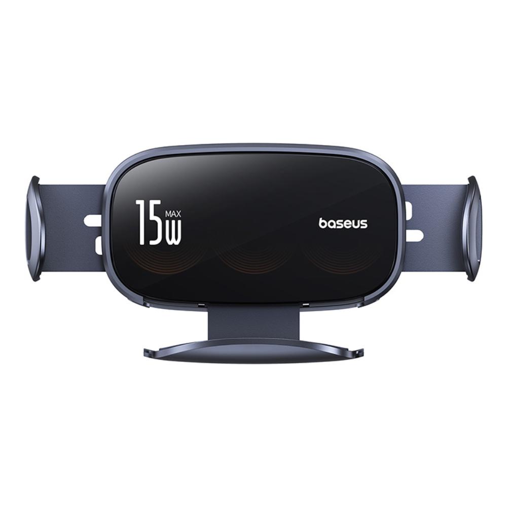404386_oryg Baseus LightChaser Series Triple-Coil Wireless Charging Electric Car Mount Cluster Black
