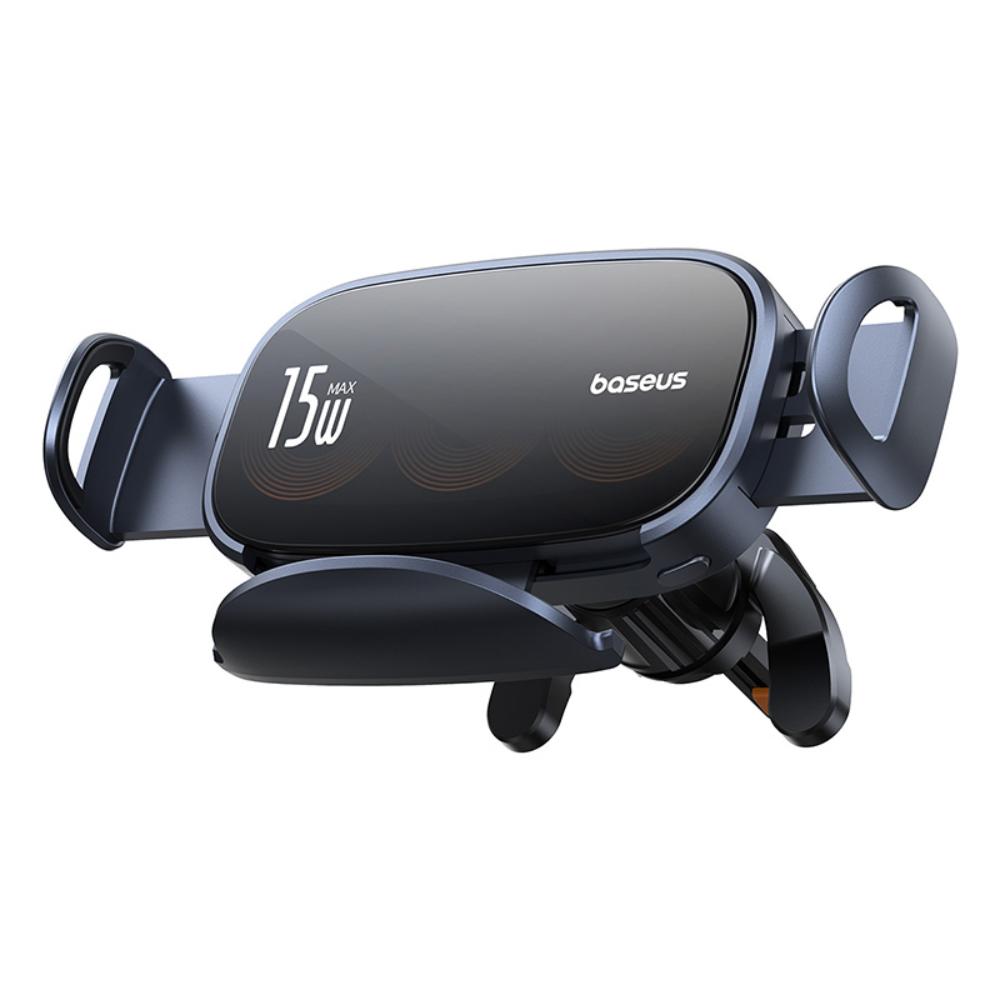 404389_oryg Baseus LightChaser Series Triple-Coil Wireless Charging Electric Car Mount Cluster Black