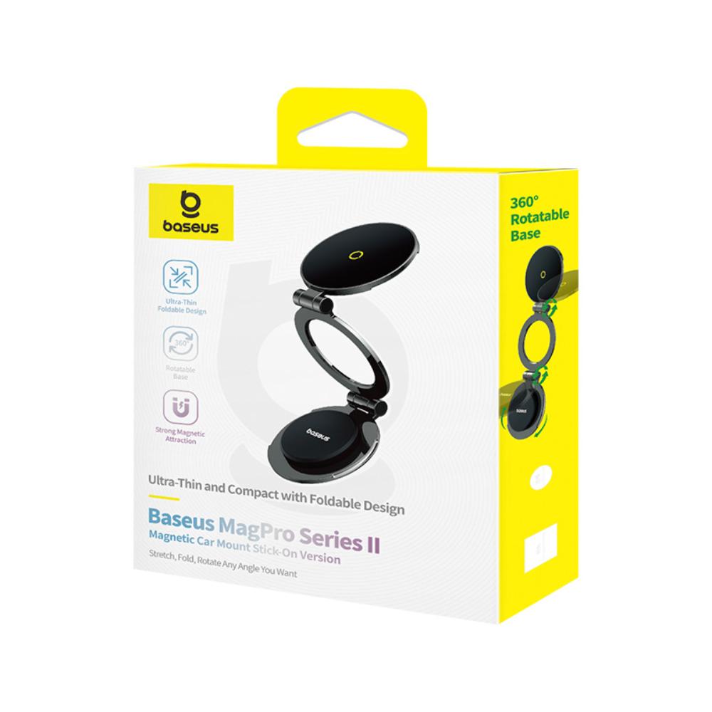 404396_oryg Baseus MagPro Series II Magnetic Car Mount Stick-on Version Cosmic Black