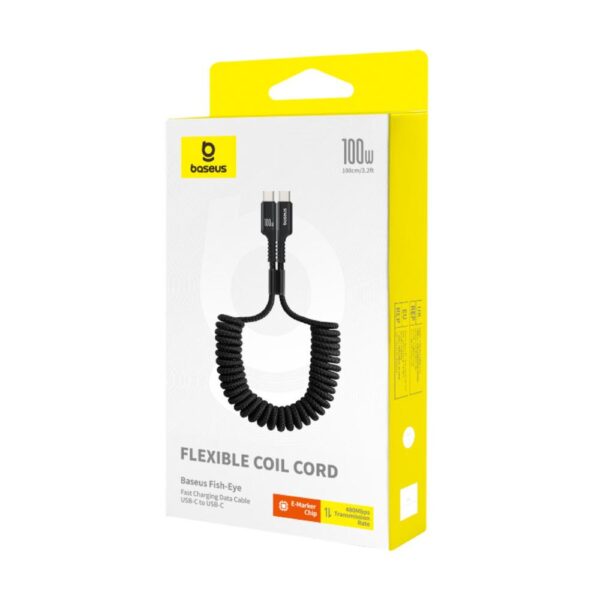 Baseus Fish-Eye Fast Charging Data Cable USB-C to USB-C 100W 1m Cluster Black