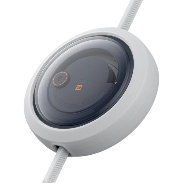 404465_oryg Baseus Free2Draw Retractable Crystal Fast Charging Data Cable USB to M+L+C 100W 1.1m Moon White