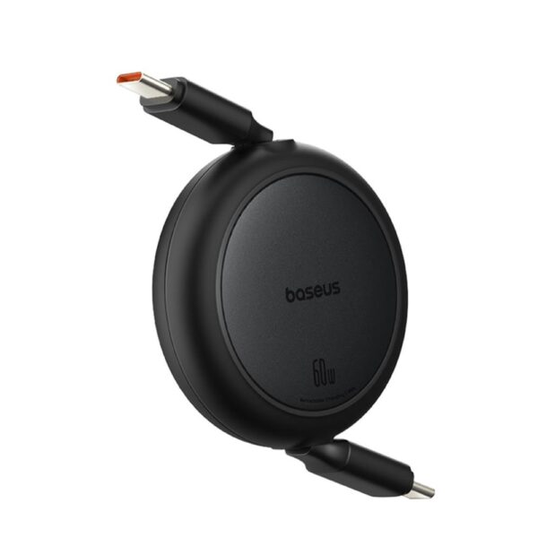 Baseus Free2Pull Mini Charging Cable USB-C to USB-C 60W 1m Cluster Black