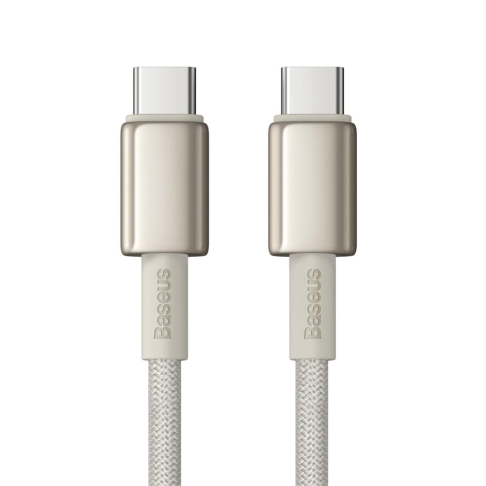 404526_oryg Baseus Tungsten Gold Fast Charging Data Cable Type-C to Type-C 100W 1m Titanium Galaxy Gold