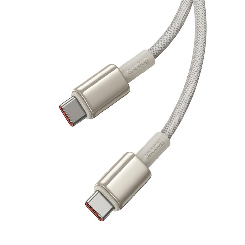 404529_oryg Baseus Tungsten Gold Fast Charging Data Cable Type-C to Type-C 100W 1m Titanium Galaxy Gold