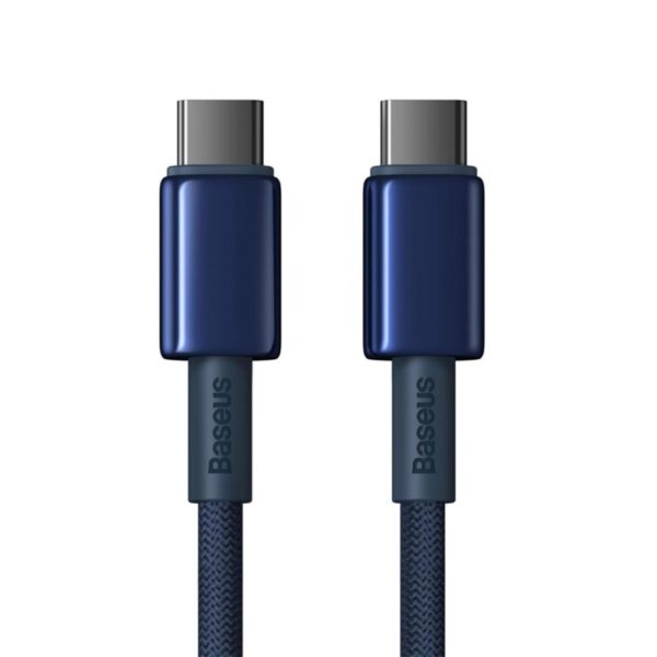 Baseus Tungsten Gold Fast Charging Data Cable Type-C to Type-C 100W 1m Deepsea Blue