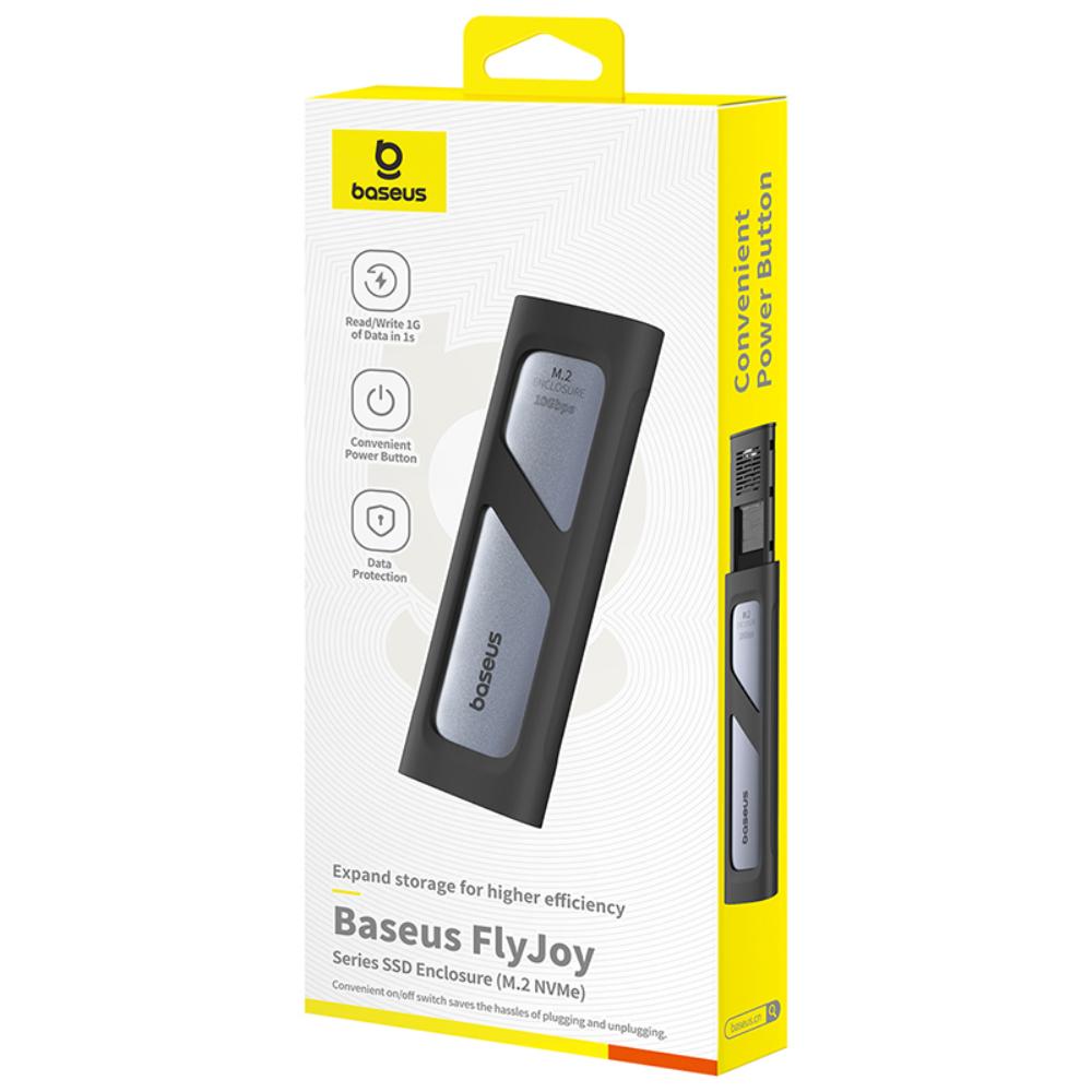 Baseus FlyJoy Series SSD Enclosure (M.2 NVMe) Space Grey