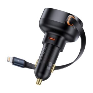Baseus Enjoyment Pro Car Charger PD car charger 1x USB-C port 55W with cable black
