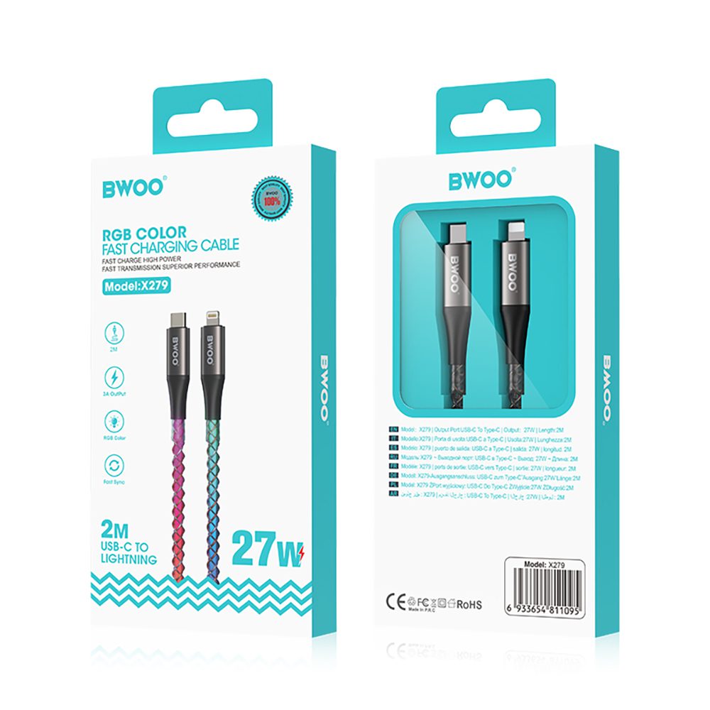 404848_oryg BWOO Cable USB-C - Lightning 1m 27W X279C-L