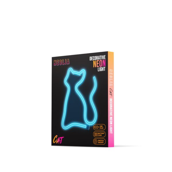 406608_oryg Neon LED Light CAT turquoise NNE24 Neolia
