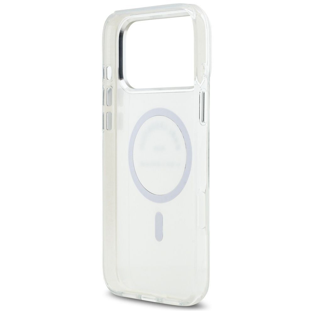 4066d3391d4da4fc889627924794e031 KARL LAGERFELD case for IPHONE 17 Pro Max compatible with MagSafe KLHMP17XHKRSGPT (IML Karl RSG Logo) transparent