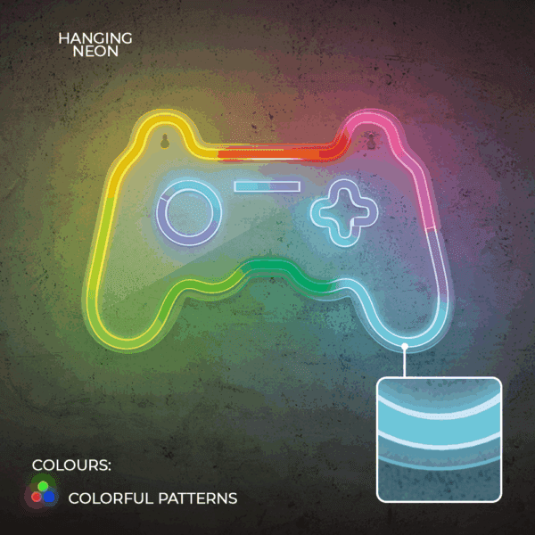 Neon LED RGB GAMEPAD FLRNE04 + RC Forever Light