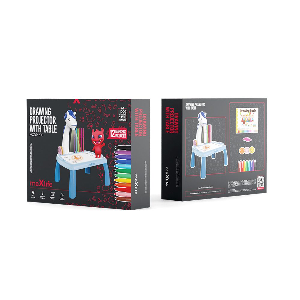 Maxlife projector with drawing table MXDP-200 blue