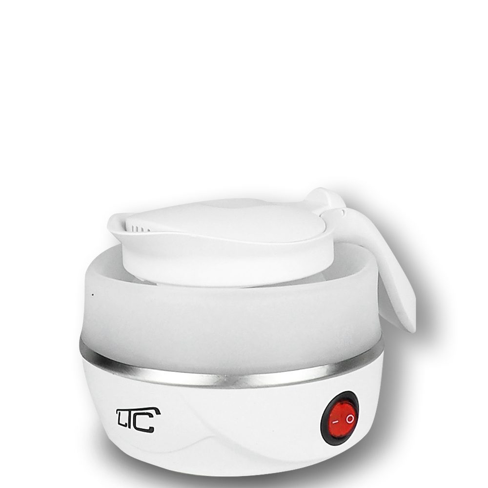 406992_oryg Foldable silicone mini tourist kettle white 220-240V/50Hz 0,6L LTC