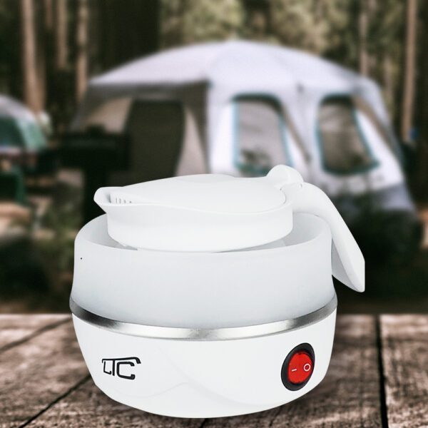 406994_oryg Foldable silicone mini tourist kettle white 220-240V/50Hz 0,6L LTC