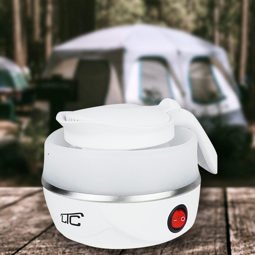 406994_oryg Foldable silicone mini tourist kettle white 220-240V/50Hz 0,6L LTC