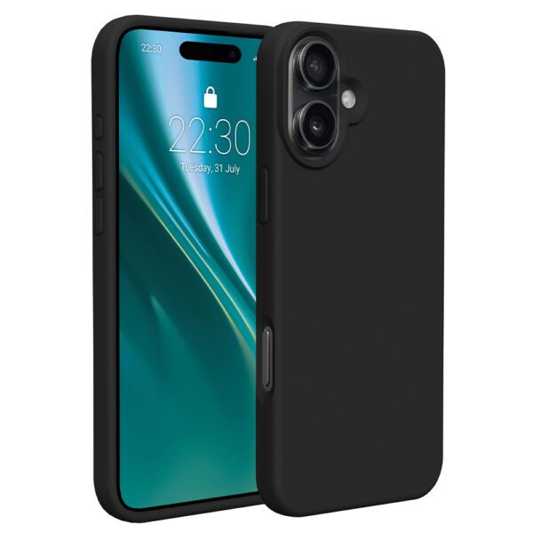 Etteri Silicone case for iPhone 16 6,1" black