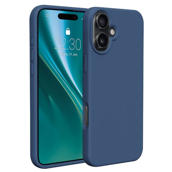 Etteri Silicone case for iPhone 16 6,1" dark blue