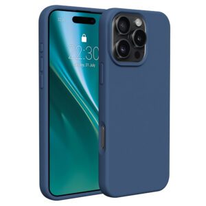 Etteri Silicone case for iPhone 16 Pro 6,3" dark blue