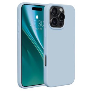 Etteri Silicone case for iPhone 16 Pro 6,3" light blue