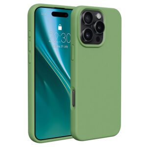 Etteri Silicone case for iPhone 16 Pro Max 6,9" light green