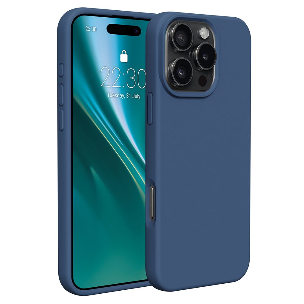 Etteri Silicone case for iPhone 16 Pro Max 6,9" dark blue
