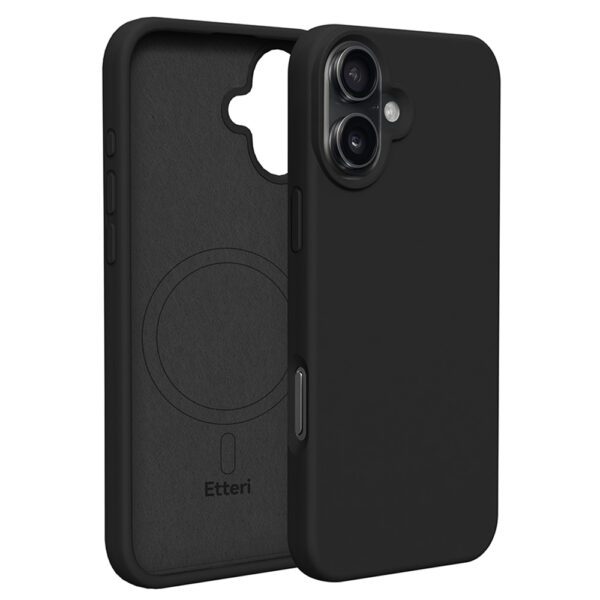 Etteri Silicone Mag case for iPhone 16 Plus 6,7" black