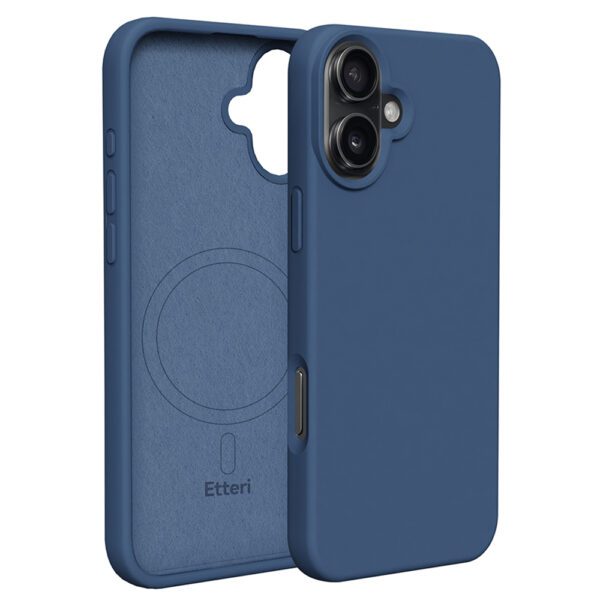 Etteri Silicone Mag case for iPhone 16 Plus 6,7" dark blue