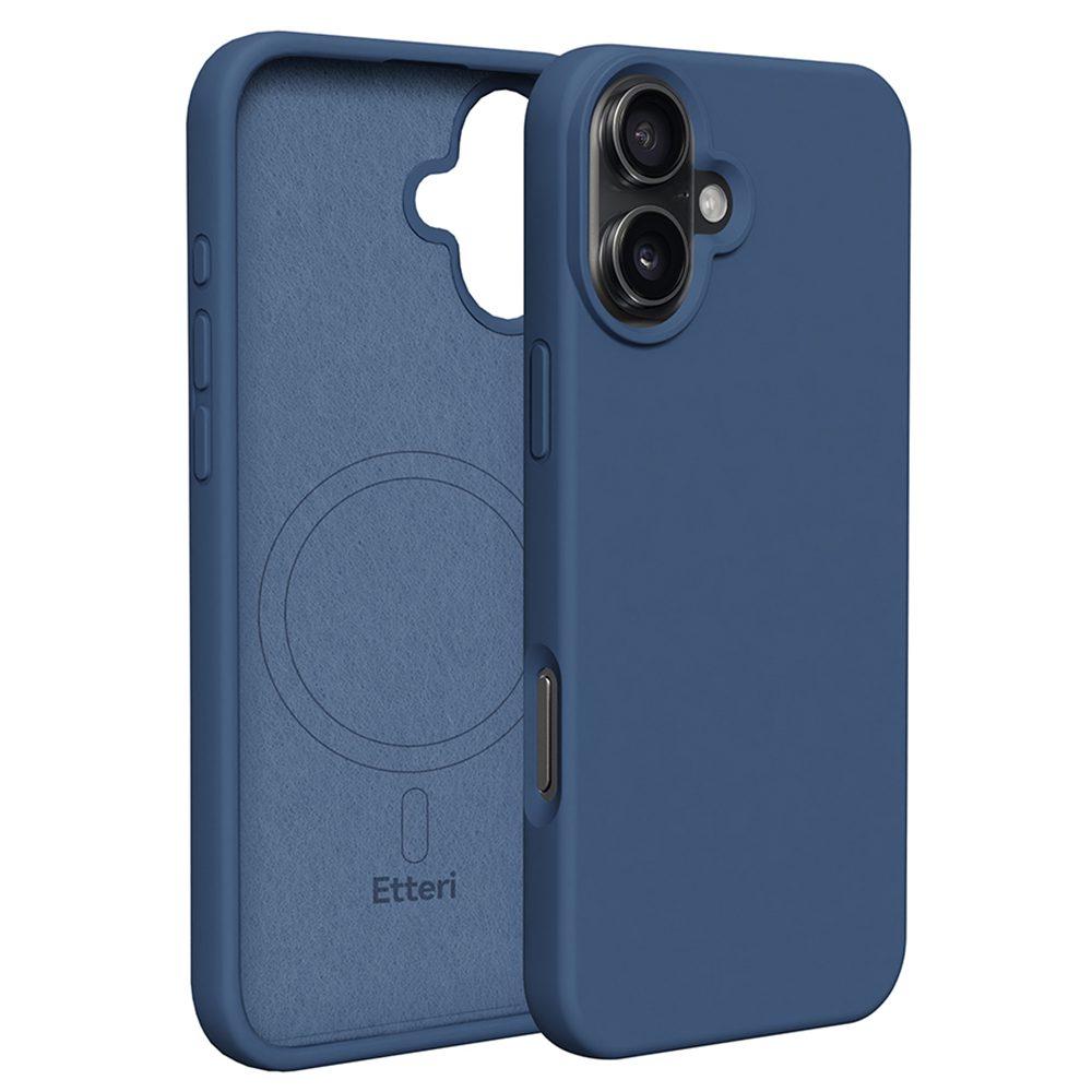 407492_oryg Etteri Silicone Mag case for iPhone 16 Plus 6,7" dark blue