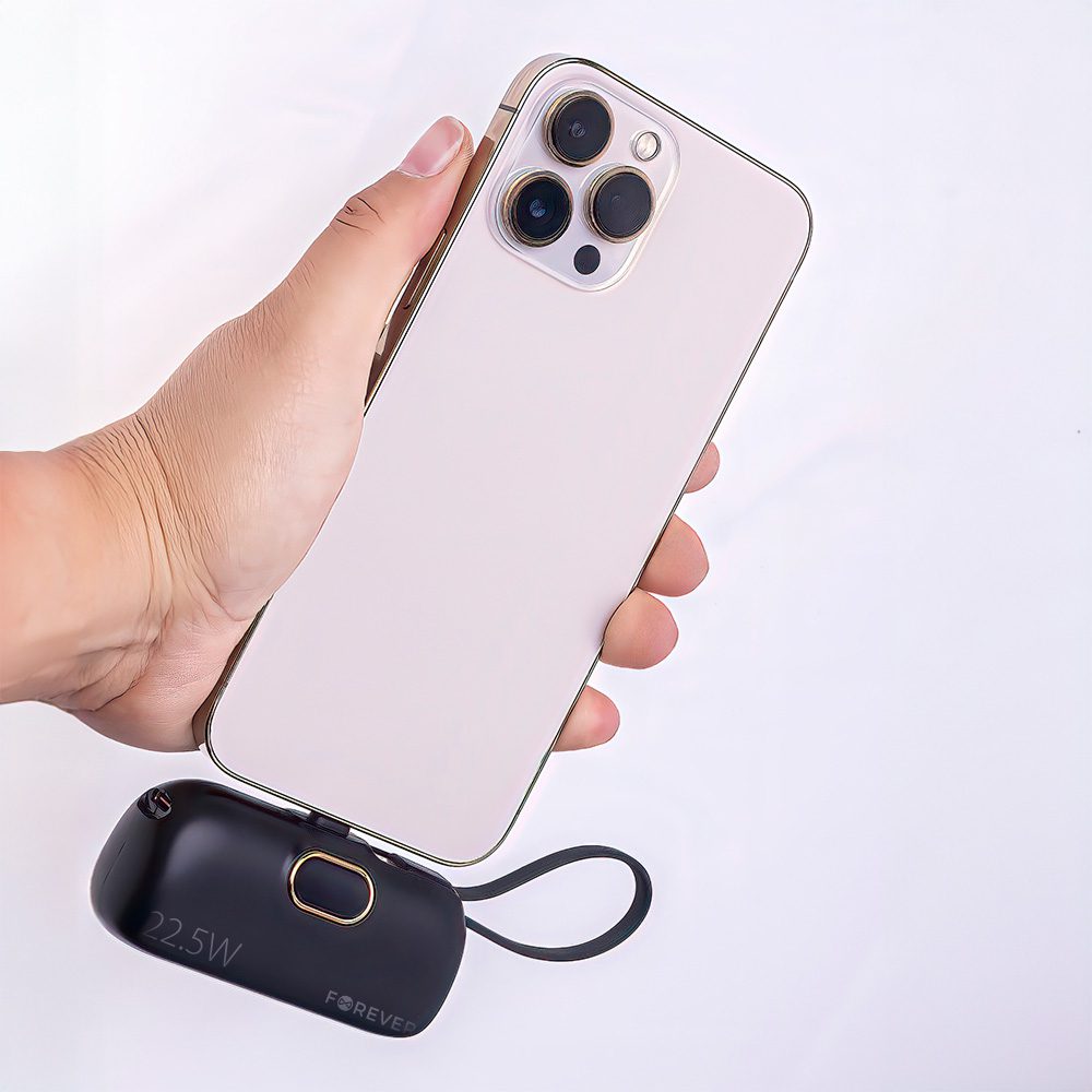 407624_oryg Forever mini power bank MTB-100 22.5W 5000 mAh Lightning black