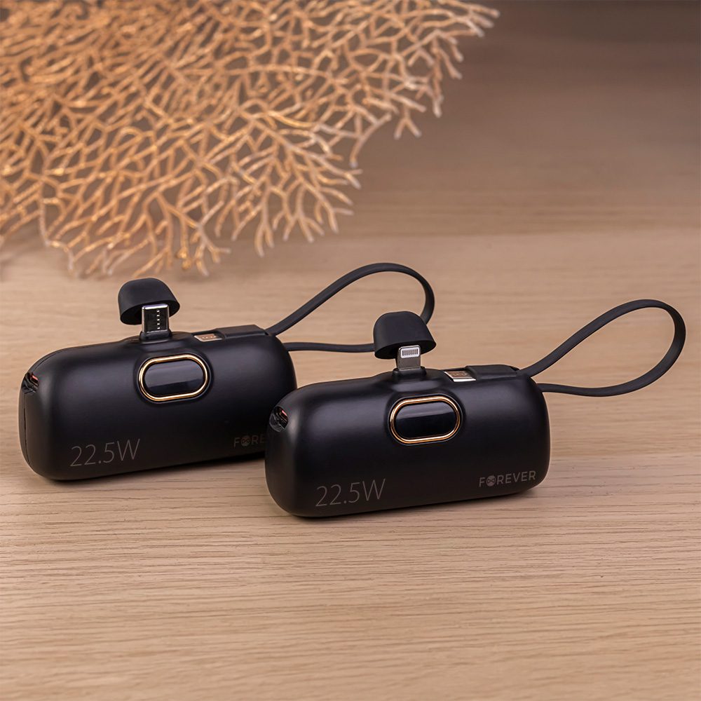 407626_oryg Forever mini power bank MTB-100 22.5W 5000 mAh Lightning black