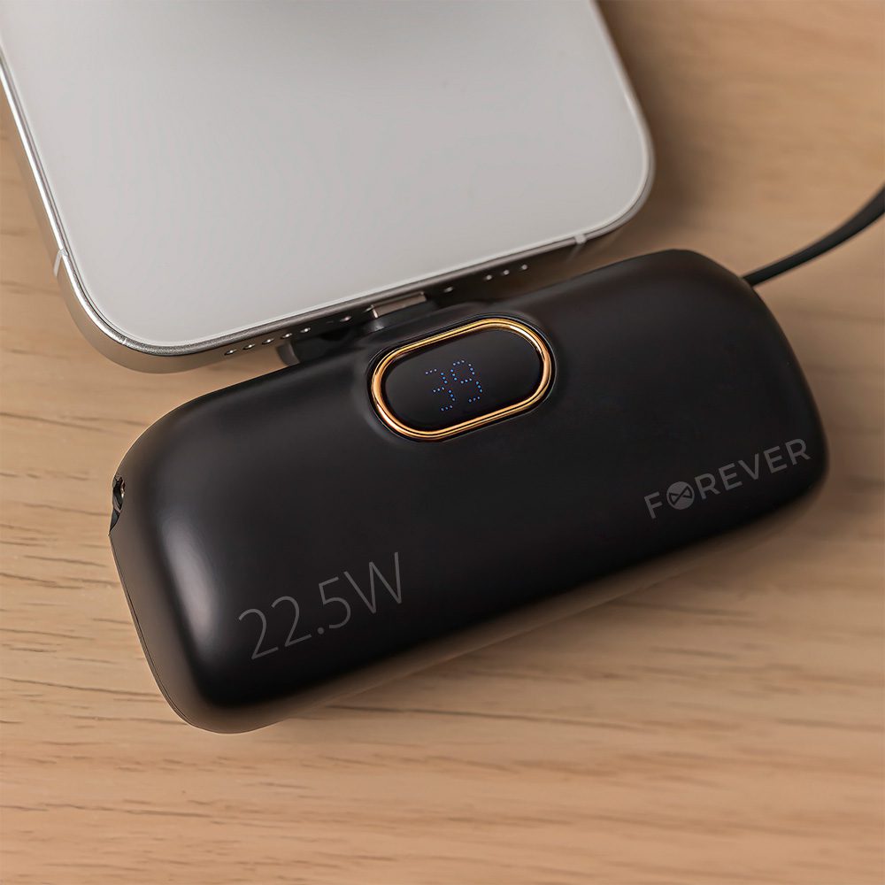 407630_oryg Forever mini power bank MTB-100 22.5W 5000 mAh Lightning black