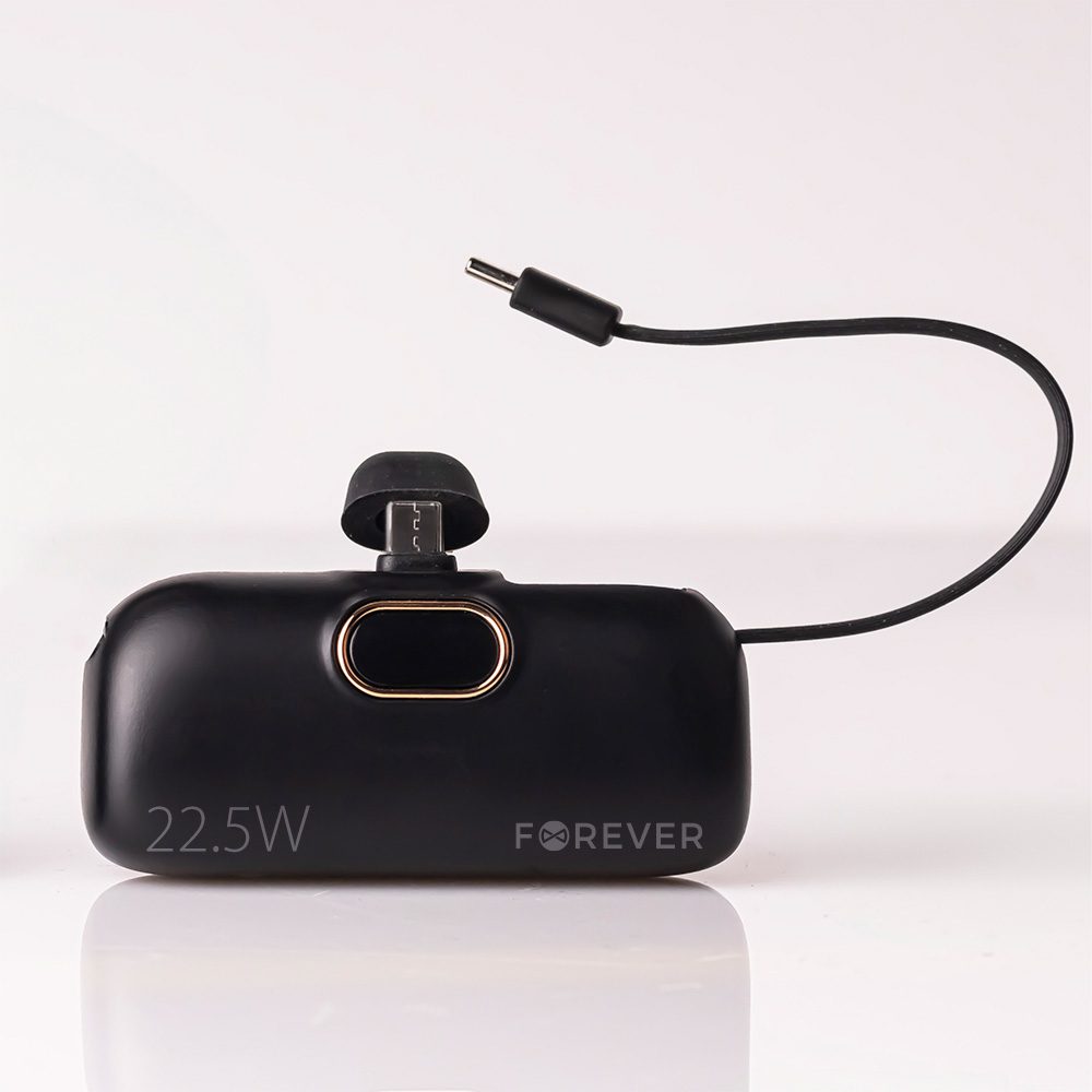 Forever mini power bank MTB-100 22.5W 5000 mAh USB C black