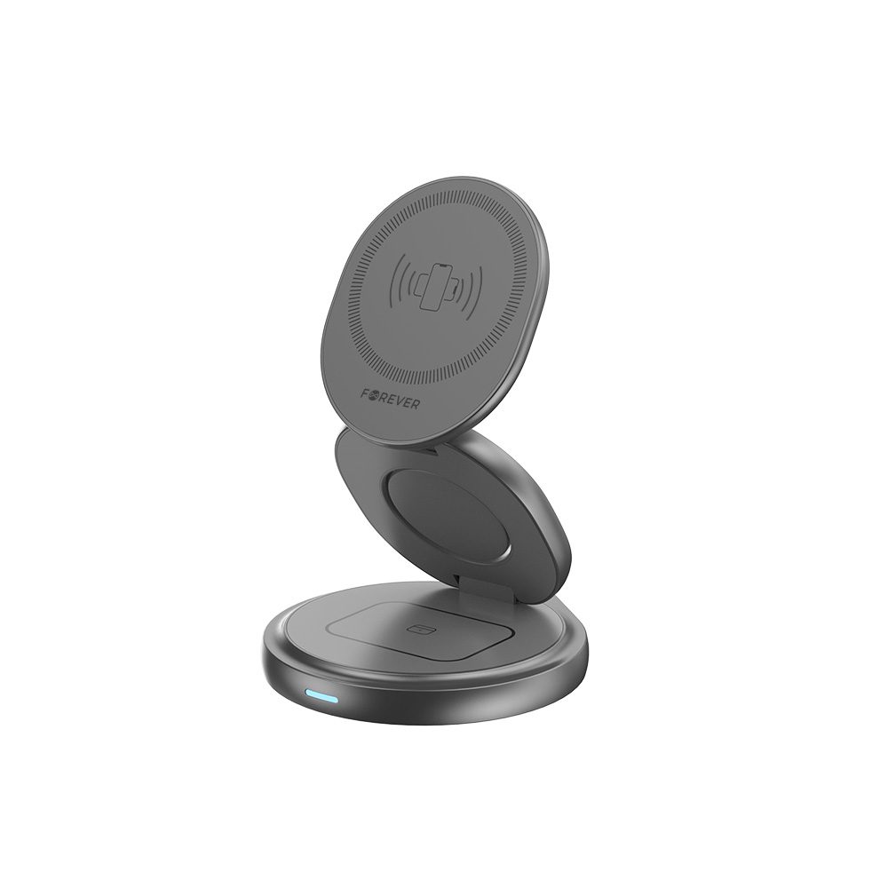 407958_oryg Forever MAWC-200 magnetic wireless charger 15W grey 3in1