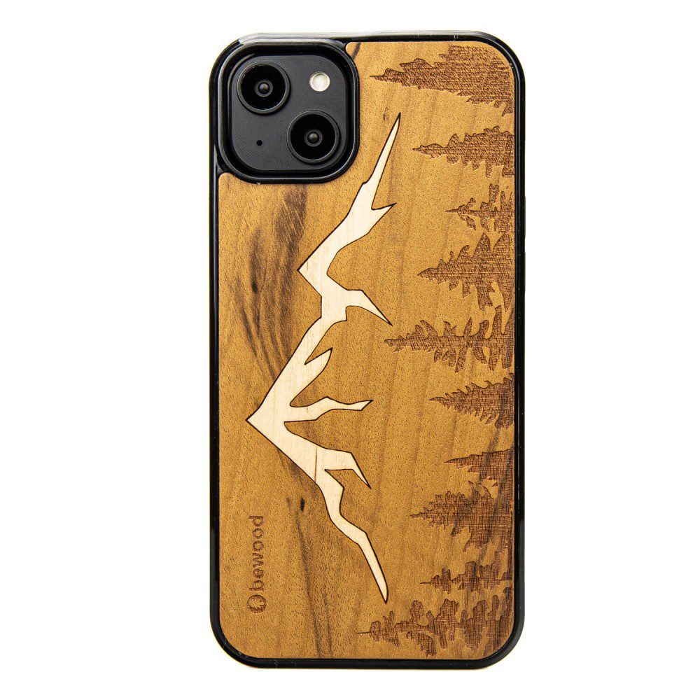 408032_oryg Bewood case for iPhone 15 Plus 6,7" Mountains Imbuia