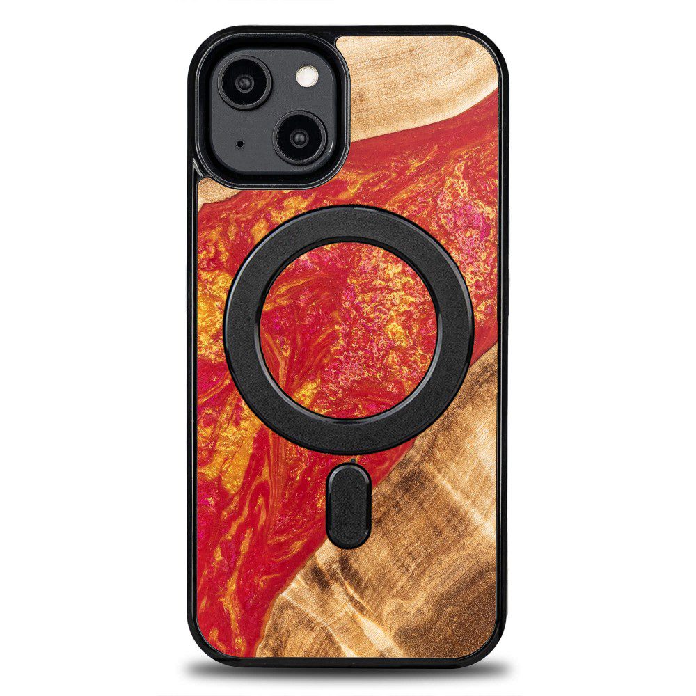 408198_oryg Bewood Unique case for iPhone 15 6,1" Neons Paris with MagSafe